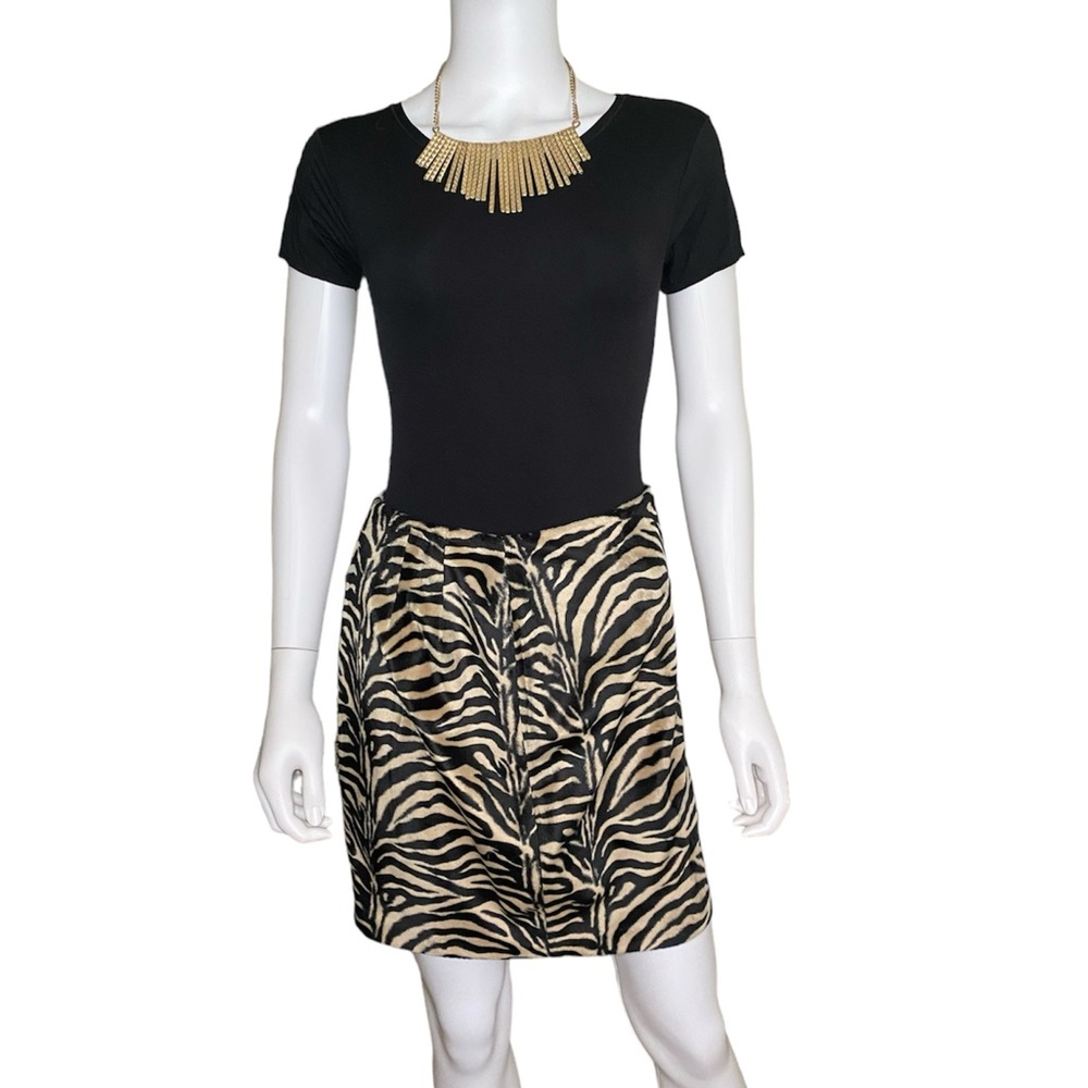 Karen Kane- Fuzzy Zebra Skirt